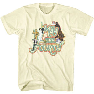 Classic Characters May The Fourth Star Wars Tshirt